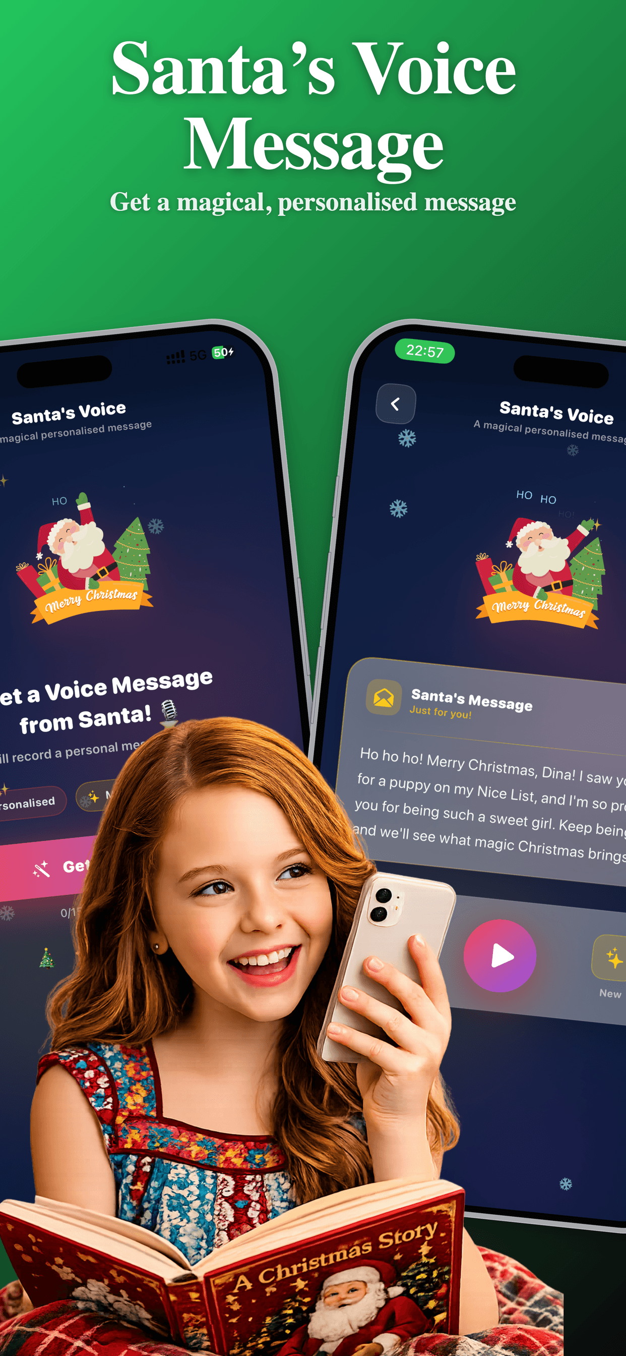Call Santa Claus AI — Stories Screen